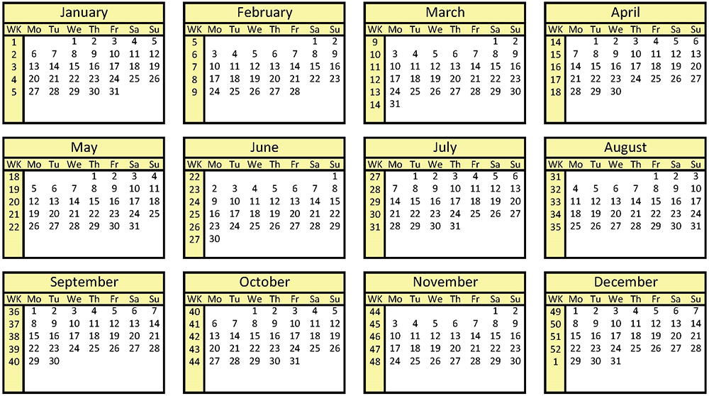 2025 Calendar